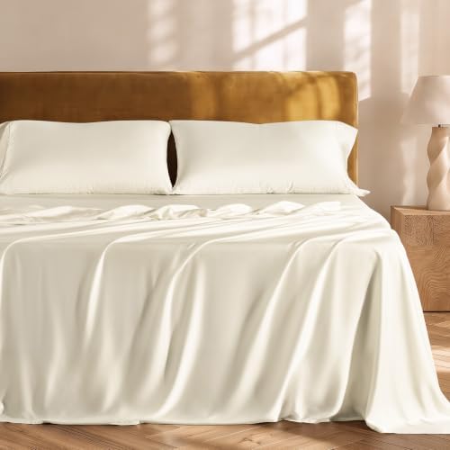 EverGrace Tencel™ Sheet Set, Breathable & Cooling, Queen, Ivory White