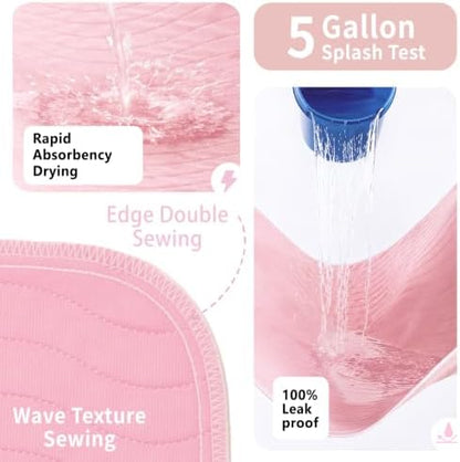Accompagner Incontinence Bed Pads Washable Waterproof Underpads 36"x54" 2pc