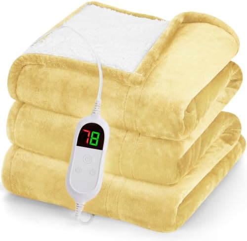 greenoak Heated Blanket Electric Throw Heating 50"X60",Gifts for Women