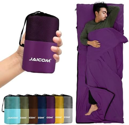 JAICOM Sleeping Bag Liner, Travel Sheets Ultralight Summer Sleeping Bag