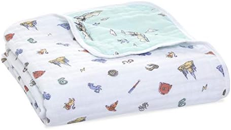 aden + anais Dream Blanket-Muslin Baby Blankets for Girls & Boys-Ideal Lightweight Newborn Nursery & Crib Blanket-Unisex Toddler & Infant Bedding-Shower & Registry Gift, Hogwarts Essentials