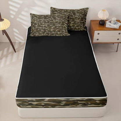 Feelyou Camouflage Wild Military Comforter Set Twin Size Kids Boys Girls