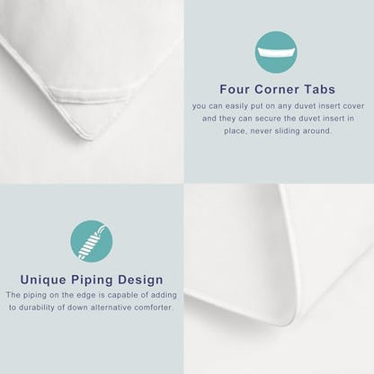 ACCURATEX Super King Duvet Insert Comforter 120x120,Cotton Shell