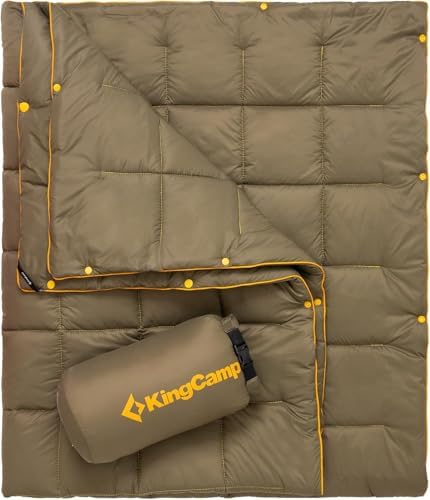 KingCamp Ultralight Camping Blanket, Wearable Packable Blanket 69" x 53"