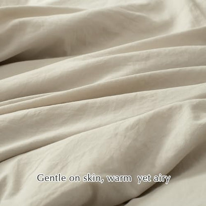 HIG 4pc 2-in-1 Twin-XL Comforter Set with Detachable Fluffy Blanket, Camel