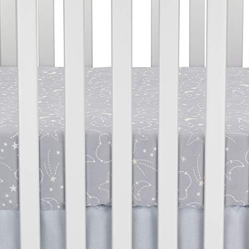Lambs & Ivy Mickey Mouse 4Piece Crib Bedding Set, Gray