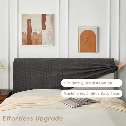 Bed Headboard Cover King, Stretch Head Board Slipcover Washable