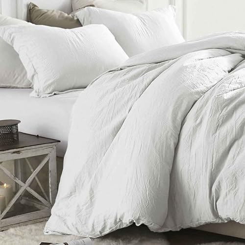 California King Size Comforter Set 3 Piece, White