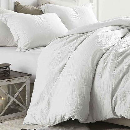 California King Size Comforter Set 3 Piece, White