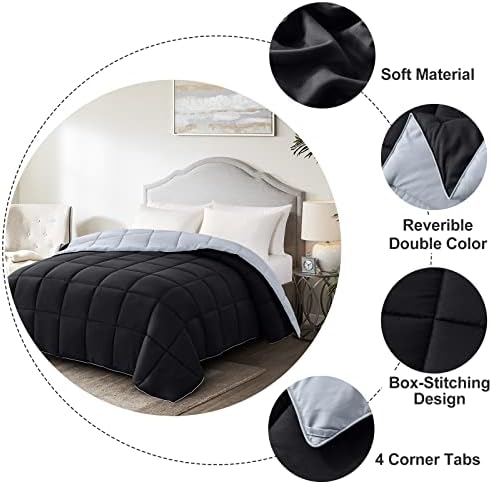 Homelike Moment Oversized Queen Comforter - Bed Duvet Insert Lightweight