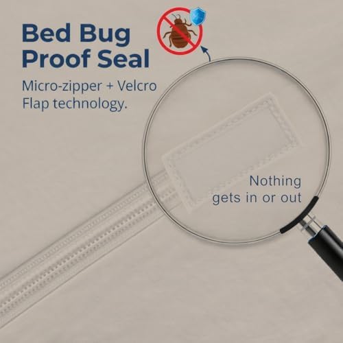 Guardmax California King Mattress Protector Zippered Bed Bug Mattress Cover