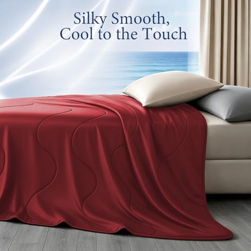 Cooling Comforter for Hot Sleepers, King 106x90, True Red