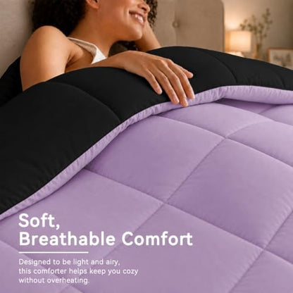 Anluoer Queen Comforter Set 7 Piece, Soft Bed in a Bag Queen Bedding Sets