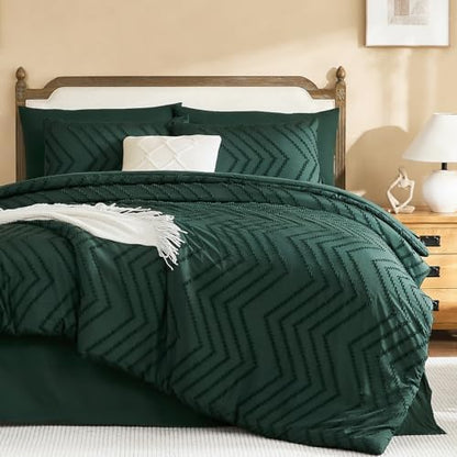 Litanika Super King Comforter Set with Sheets, 7 Pieces Boho Bed Set