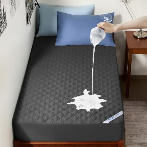 BEDLORE Waterproof Twin Mattress Protector, Deep Pocket Fit, Washable