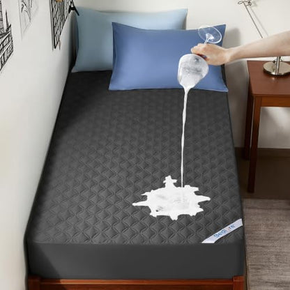 BEDLORE Waterproof Twin Mattress Protector, Deep Pocket Fit, Washable