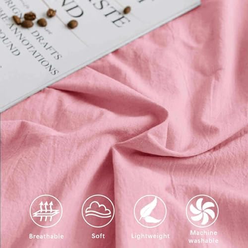 Queen Size Comforter Set 3 Piece, Pink, 90x90 inch