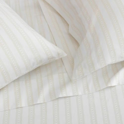 Martha Stewart - Twin Size Sheet Set with Fitted Sheet & Pillowcase