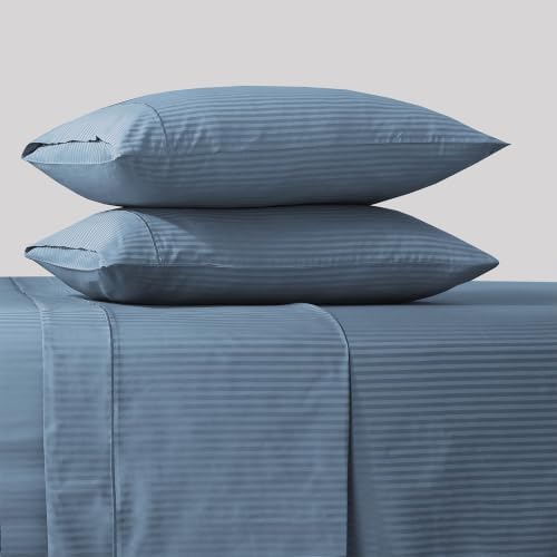 Feather & Stitch 100% Cotton Sateen 500 TC King Size Bed Sheet Set
