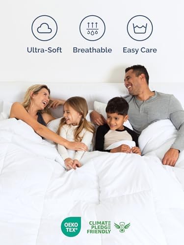 Full Comforter Set - 7 Piece Bed in a Bag Full Size Bed Set, Soft - White