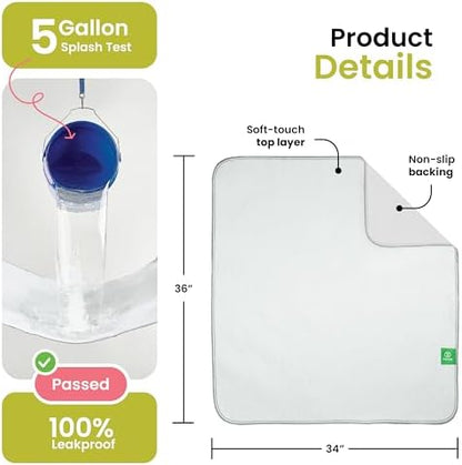 IMPROVIA® Washable Underpads, Heavy Absorbency Reusable Incontinence Pads