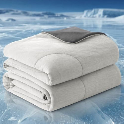 PHF Cooling Blanket for Hot Sleepers Night Sweat,Soft Quilted Comforter