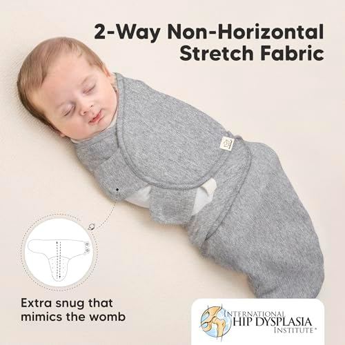 KeaBabies 3-Pack Organic Baby Swaddles for Newborns, Infant, Cloud, 0-3M