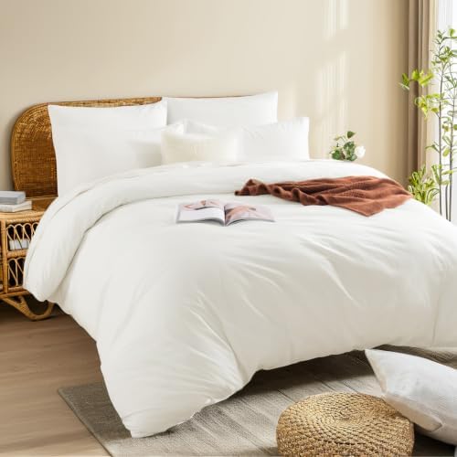 NEXHOME PRO Duvet Cover Oversized Twin Size, 2 Pieces Cotton Bedding Set
