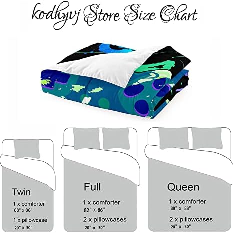 Game Comforter Set Video Gaming Bedding Sets Gamer Room Decor Queen Size Colorful Black Gamepad Soft Game Bedding Set for Boys Teen 1 Comforter and 2 Pillowcases