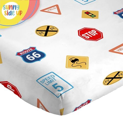 Sunny Side Up On The Go Full Sheet Set - 4 Piece Kids Bedding Set Includes Pillow Cover - Super Soft Vehicles Microfiber Sheets