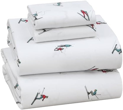 RUVANTI Flannel Sheets California King Size, Flurry Friends