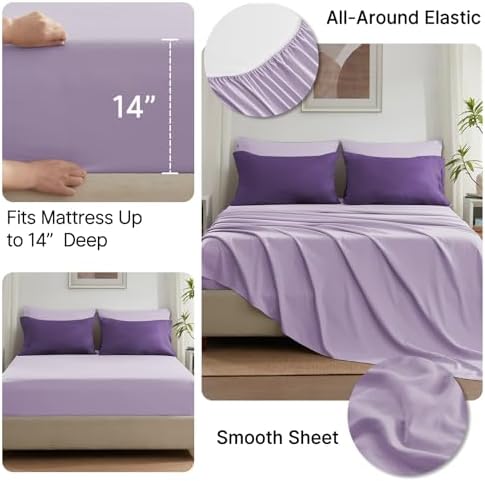 Anluoer Full Size Comforter Sets, 7 Piece Bed in a Bag Full Bedding Sets