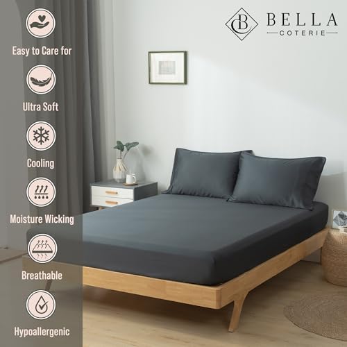 Bella Coterie | Luxury Bamboo Viscose Twin Size Fitted Sheet Only