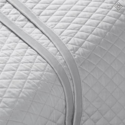 BIOWEAVES 100% Organic Cotton Quilts Queen Size - Diamond Stitched Quilted bedspreads - All Season Oversized Coverlet Set - GOTS Certified Bedding Set | 1 Quilt & 2 Pillow Shams