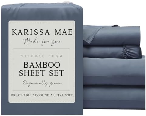 KARISSA MAE Luxury Bamboo Viscose Full Size Sheet Set