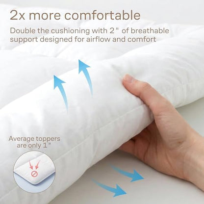 Ultra Soft & Cooling Mattress Topper - King Size