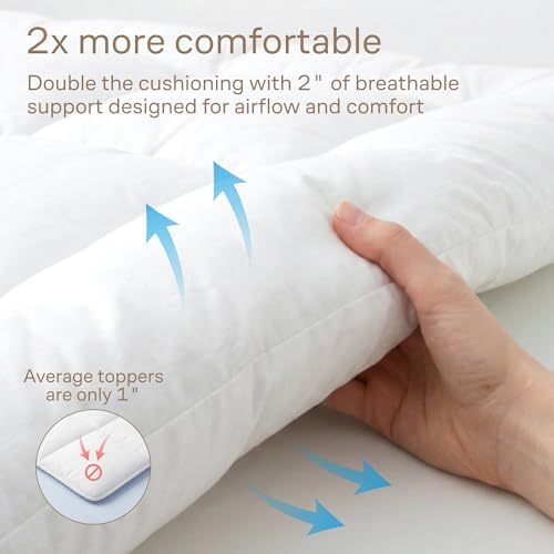 Ultra Soft & Cooling Mattress Topper - Twin XL Size