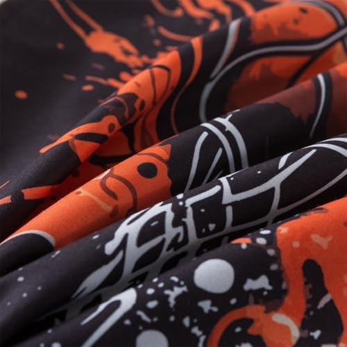 Basketball Comforter Set Full 6 Pieces Sports Bedding for Boys