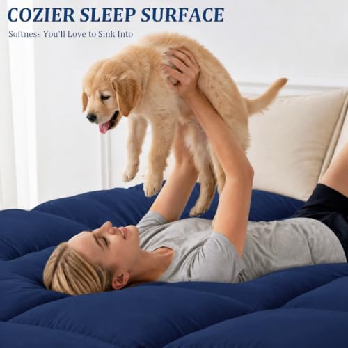 Queen Mattress Topper, 900 GSM High-Fill Design, Fuller & Plusher Feel