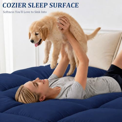 Queen Mattress Topper, 900 GSM High-Fill Design, Fuller & Plusher Feel