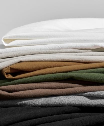 JELLYMONI 100% Washed Cotton Fall Pumpkin Duvet Cover Queen, Linen-Like