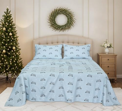 RUVANTI Flannel Sheets Full Size, Soul Dog