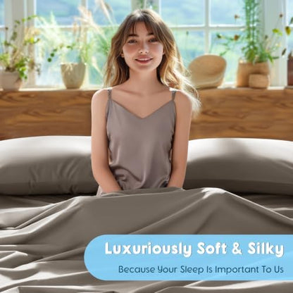 SONORO KATE 1000 Series 100% Egyptian Cotton Queen Sheet Set,4 Pieces