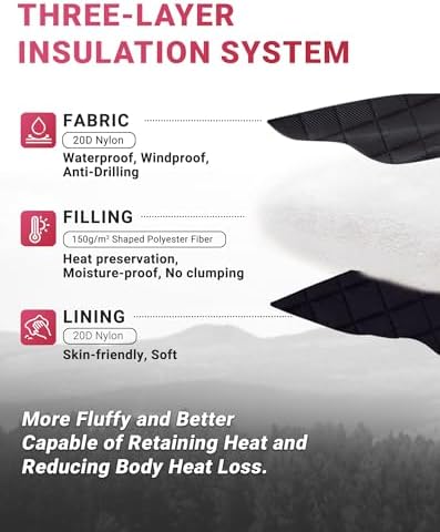KingCamp Ultralight Camping Blanket, Wearable Packable Blanket 69" x 53"