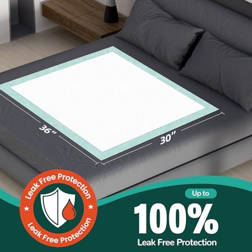 MILDPLUS Disposable Bed Pads with Adhesive Strip 30" x 36" (10 Counts)