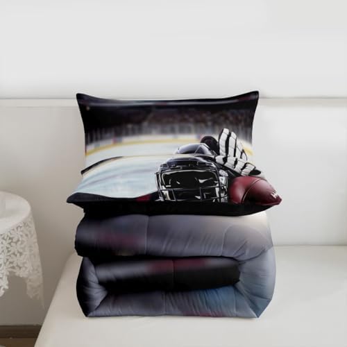 Feelyou American Football Satdium Comforter Set Queen Size Kids Boys