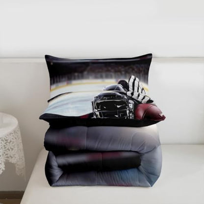 Feelyou American Football Satdium Comforter Set Queen Size Kids Boys