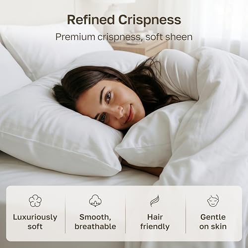 California Design Den 600 TC Set of 2 King Pillowcases, Honey Caramel