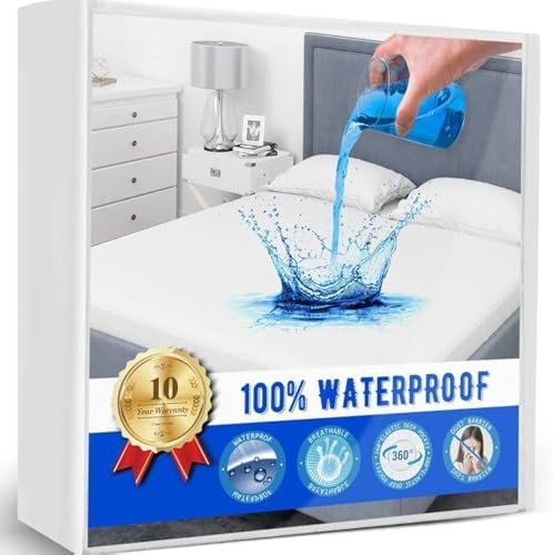 Twin XL Mattress Protector Waterproof Mattress Cover Fitted