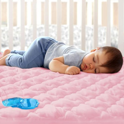 Mini Crib Mattress Protector 38”x24” Mini Crib Sheets Fitted Waterproof
